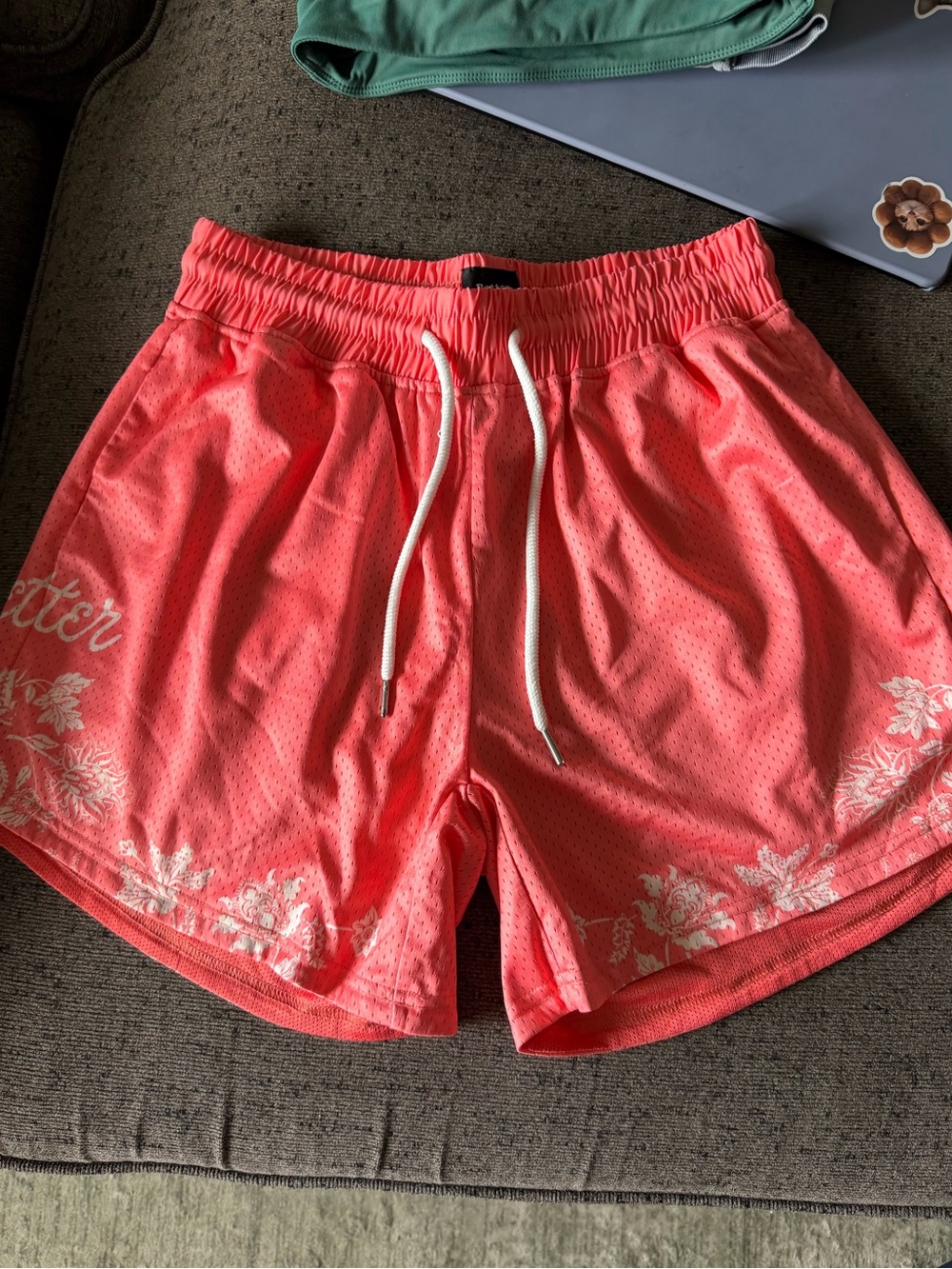 GBT Coral Pink Women’s Athletic Drawstring Shorts